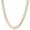 Thumbnail Image 0 of Semi-Solid Curb Chain Necklace 10K Two-Tone Gold 7.6mm 22"