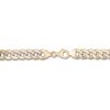 Thumbnail Image 2 of Semi-Solid Curb Chain Necklace 10K Two-Tone Gold 8mm 22"