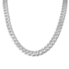 Thumbnail Image 1 of Solid Curb Chain Necklace Sterling Silver 22" 9.8mm
