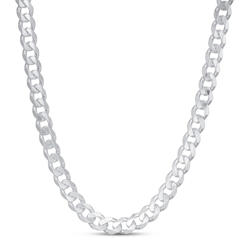 Men S Curb Chain Necklace Sterling Silver 24 Jared Curb Chain Necklace Sterling Silver 24