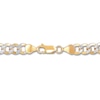 Thumbnail Image 2 of Hollow Curb Chain Necklace 10K Yellow Gold 22" 6.3mm