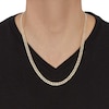Thumbnail Image 2 of Hollow Curb Chain Necklace 10K Yellow Gold 22" 6.3mm