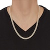 Thumbnail Image 3 of Hollow Curb Chain Necklace 10K Yellow Gold 22" 6.3mm