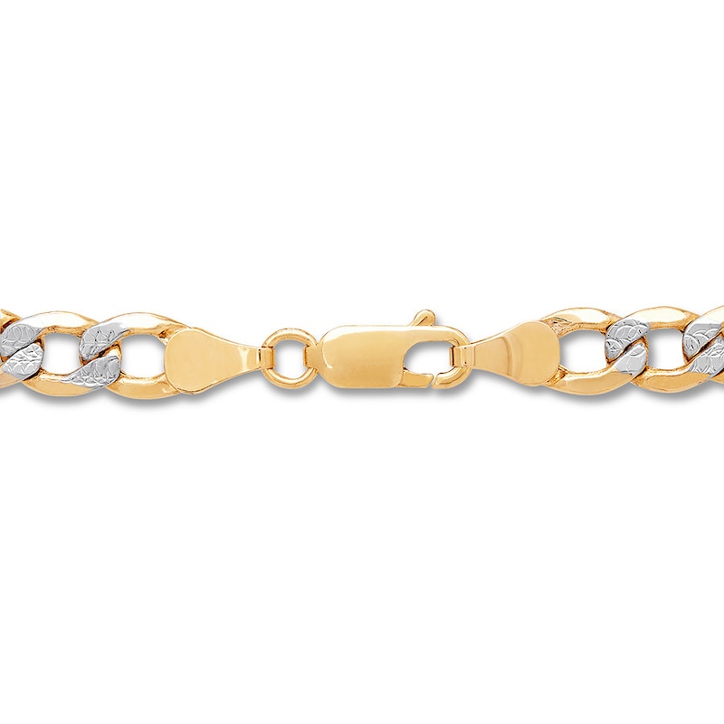 Hollow Figaro Chain Necklace 10K Yellow Gold Gold 22" 6.2mm