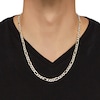 Thumbnail Image 2 of Hollow Figaro Chain Necklace 10K Yellow Gold Gold 22" 6.2mm