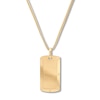 Thumbnail Image 1 of Men's Dog Tag Necklace 10K Yellow Gold 22" Length