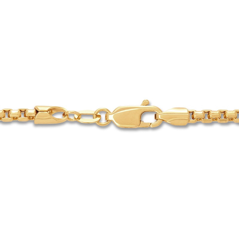Main Image 2 of Hollow Box Chain Necklace 10K Yellow Gold Appx. 20" 2.4mm