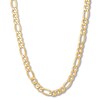 Thumbnail Image 1 of Hollow Figaro Chain Necklace 10K Yellow Gold 22" 9.4mm