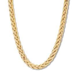 24&quot;  Wheat Chain Necklace 10K Yellow Gold Appx. 5.3mm