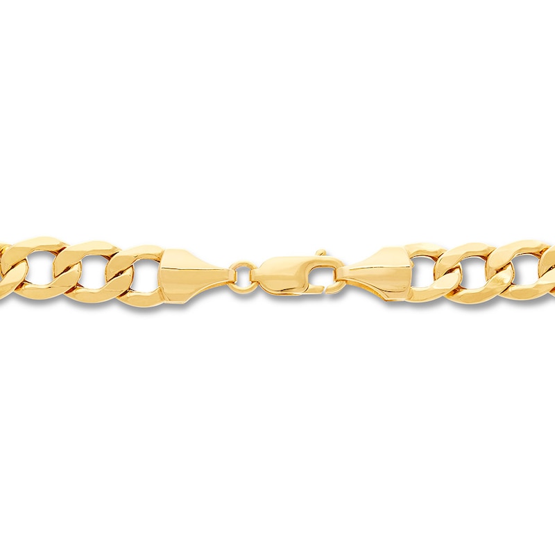 Main Image 2 of Hollow Curb Chain Necklace 10K Yellow Gold 22" 8.8mm