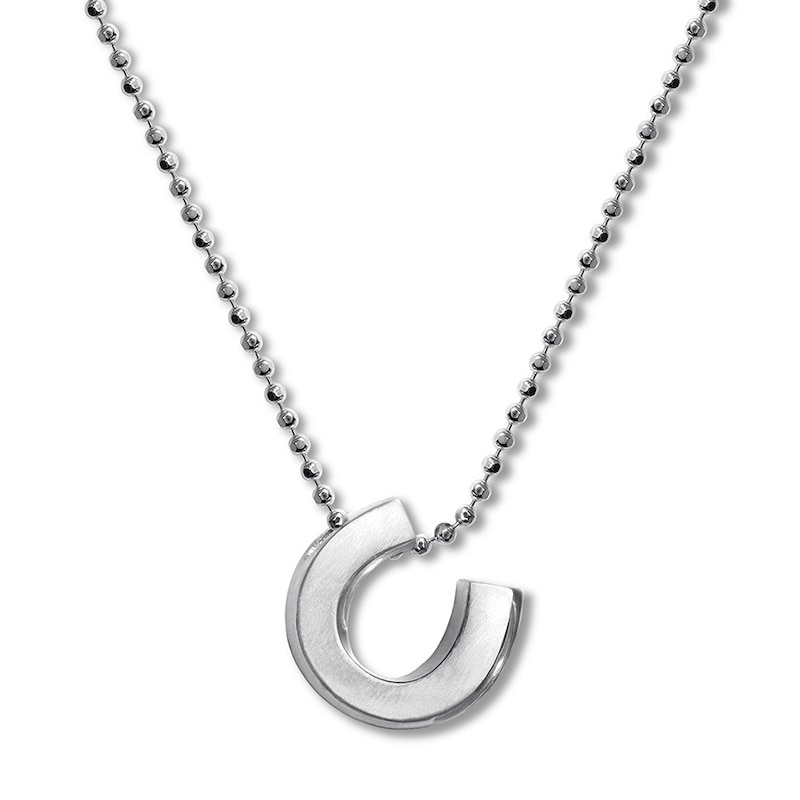 Main Image 1 of Alex Woo Luck Horseshoe Necklace Sterling Silver 16"