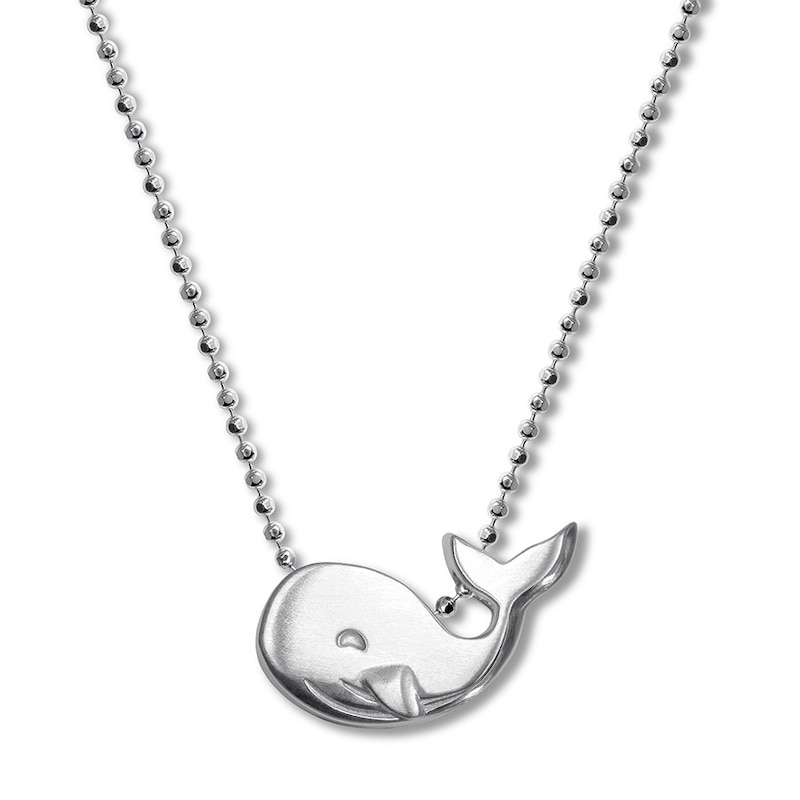 Main Image 1 of Alex Woo Whale Necklace Sterling Silver 16"