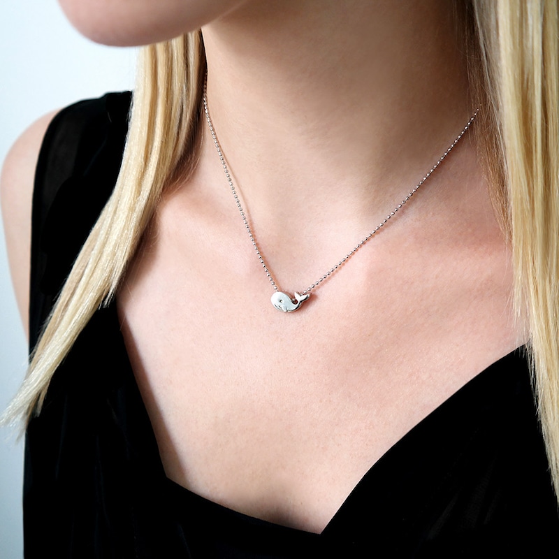 Main Image 2 of Alex Woo Whale Necklace Sterling Silver 16"