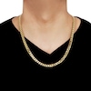 Thumbnail Image 2 of Hollow Curb Chain Necklace 10K Yellow Gold 22" Length 7.6mm