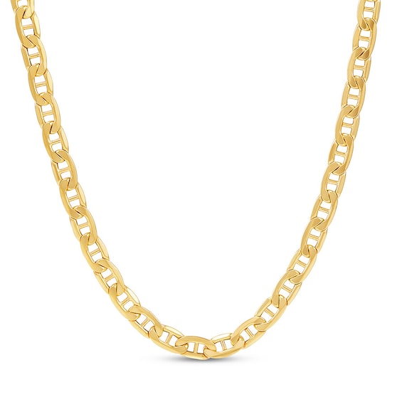 Men's Mariner Link Necklace 10K Yellow Gold 20" necklaces