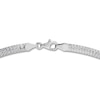 Thumbnail Image 2 of Textured Chain Necklace Sterling Silver 17" 4mm