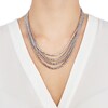 Thumbnail Image 3 of Multi-Strand Chain Necklace Sterling Silver 18"