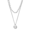 Thumbnail Image 1 of Sphere Layered Necklace Sterling Silver 16"