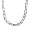 Thumbnail Image 1 of Twisted Oval Link Necklace Sterling Silver 17.5"