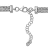 Thumbnail Image 3 of Curb & Popcorn Chain Necklace Sterling Silver 16"