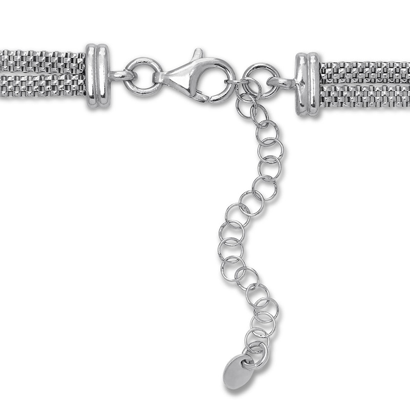 Box or Curb Chain Necklace Rembrandt Charms Two-Tone Sterling Silver Infinity Charm on a Sterling Silver 16 18 or 20 inch Rope 