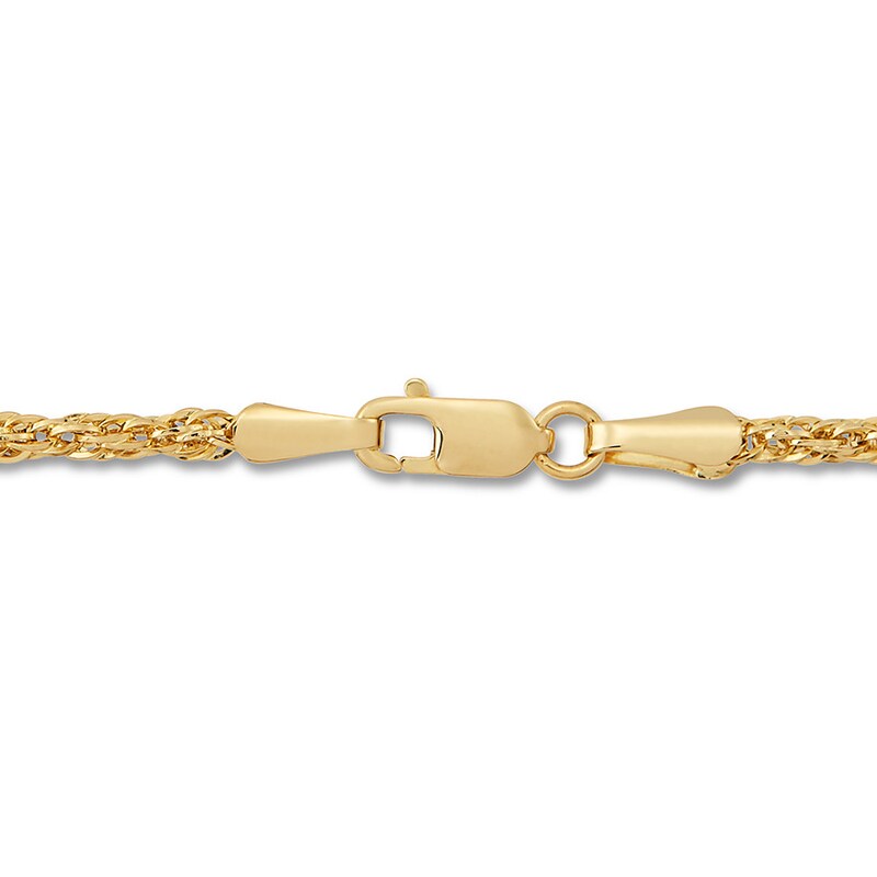 Main Image 2 of Rope Chain Teardrop Lariat Necklace 10K Yellow Gold 17"