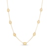 Thumbnail Image 1 of Mariner Link Station Necklace 10K Yellow Gold 18"
