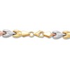 Thumbnail Image 2 of Stampato Necklace 10K Tri-Color Gold 17" Length