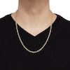 Thumbnail Image 3 of Solid Rope Chain Necklace 14K Yellow Gold 24" Appx. 3.8mm