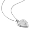 Thumbnail Image 2 of Hand Print Heart Locket Necklace Sterling Silver 18"