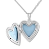 Thumbnail Image 3 of Hand Print Heart Locket Necklace Sterling Silver 18"