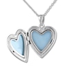 Thumbnail Image 3 of Heart Swirl Locket Necklace Sterling Silver 18"