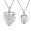 Thumbnail Image 1 of Butterfly Heart Locket Necklace Gift Set Sterling Silver