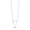 Thumbnail Image 2 of Heart Necklace Sterling Silver 18" Adjustable