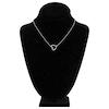 Thumbnail Image 4 of Heart Necklace Sterling Silver 18" Adjustable
