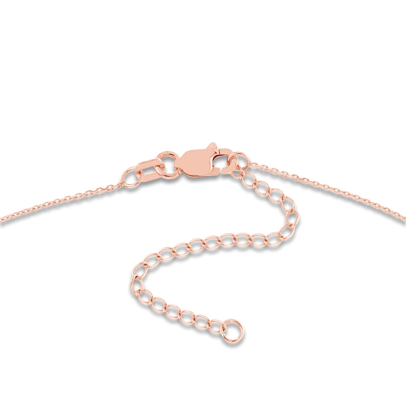 Main Image 3 of Bar Necklace 14K Rose Gold 16"