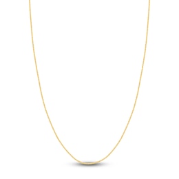 Solid Wheat Chain Necklace 14K Yellow Gold 20" Length 1.5mm