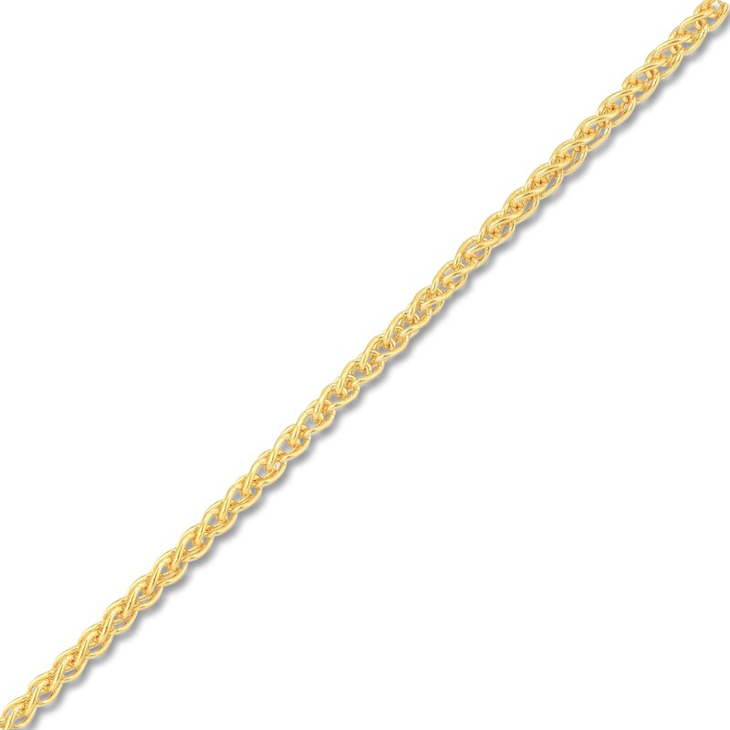 Main Image 2 of Solid Wheat Chain Necklace 14K Yellow Gold 20" Length 1.5mm