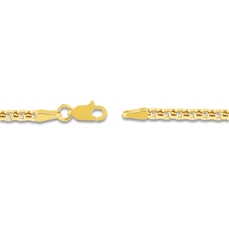 Hollow Box Chain 14K Yellow Gold 30" Length 2.8mm