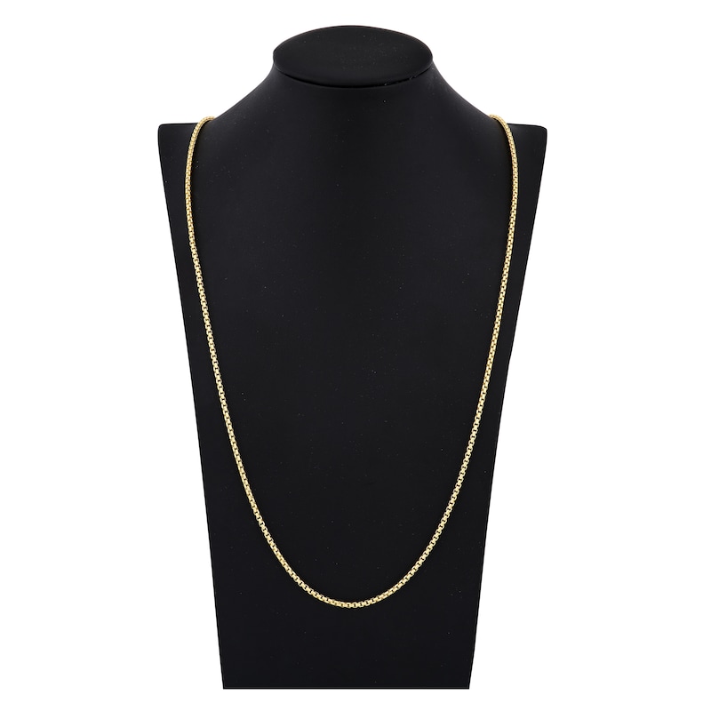 Hollow Box Chain 14K Yellow Gold 30" Length 2.8mm