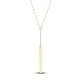 Bar Necklace 14K Yellow Gold 16"-18" Adjustable