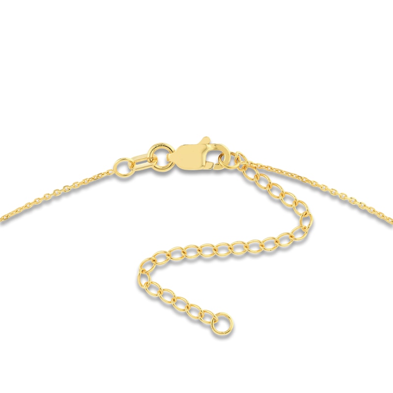 Main Image 3 of Bar Necklace 14K Yellow Gold 16"-18" Adjustable