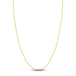 18" Textured Solid Rope Chain 14K Yellow Gold Appx. 2.3mm