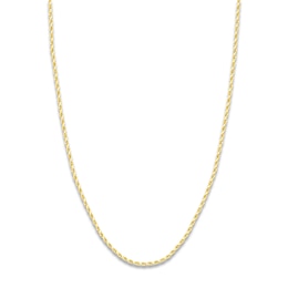 20" Textured Solid Rope Chain 14K Yellow Gold Appx. 2.3mm