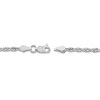 Thumbnail Image 3 of 20&quot; Textured Solid Rope Chain 14K White Gold Appx. 2.3mm