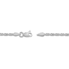 Thumbnail Image 3 of 16" Textured Solid Rope Chain 14K White Gold Appx. 2.15mm