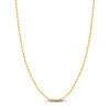Thumbnail Image 1 of 18" Textured Solid Rope Chain 14K Yellow Gold Appx. 3mm