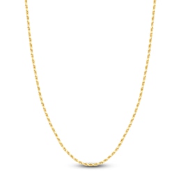 20" Textured Solid Rope Chain 14K Yellow Gold Appx. 3mm