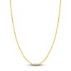 Thumbnail Image 1 of 24" Textured Solid Rope Chain 14K Yellow Gold Appx. 3mm