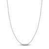 Thumbnail Image 1 of 20" Textured Solid Rope Chain 14K White Gold Appx. 3mm